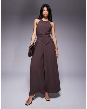 ASOS – neckholder-jumpsuit - Lila