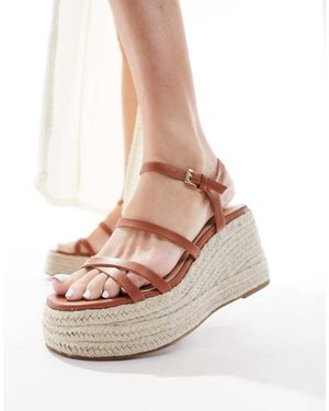schuh Exclusive Vienna Strappy Espadrille Wedges - White