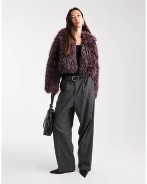 Cotton On Gigi Faux Fur Jacket - Red