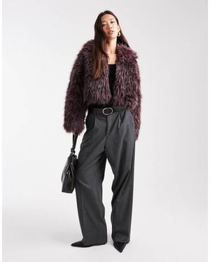 Cotton On Gigi Faux Fur Jacket - Red