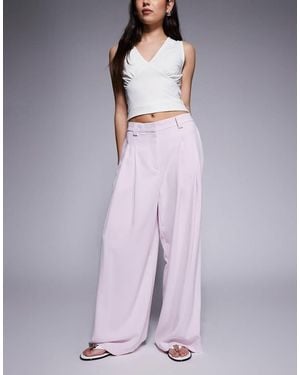 River Island Wide Leg Trousers - Purple