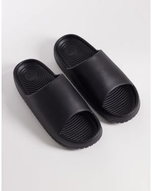 Jack & Jones Moulded Slider - Black