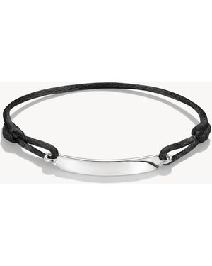 Thomas Sabo Textilarmband gravierbar - Mettallic