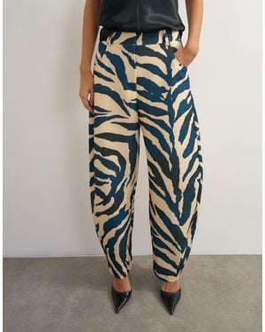 TOPSHOP Barrel Leg Trouser - Multicolor