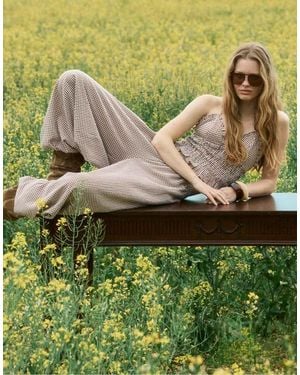 Stradivarius Poplin Volume Trousers - Pink