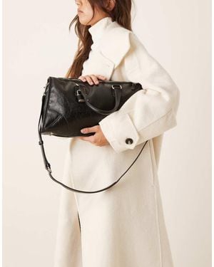 Mango Bolso De Ciudad Con Charm De Sello De - Neutro