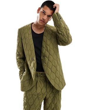 Viggo – legere oversize-anzugjacke - Grün