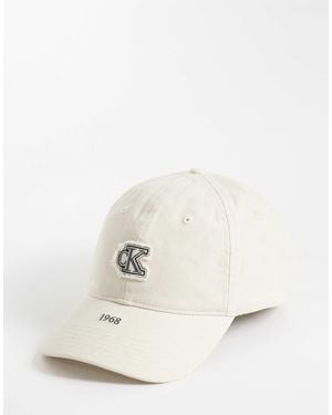 Calvin Klein Jeans – kappe aus canvas - Natur