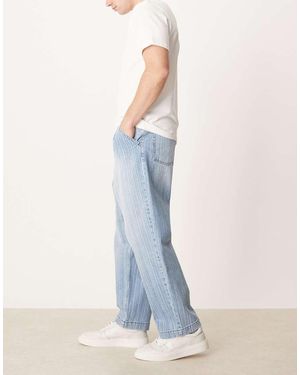 ASOS Relaxed Tapered Jeans - Blue