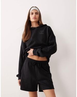 adidas Originals Three Stripes Studios Jersey Shorts - Black