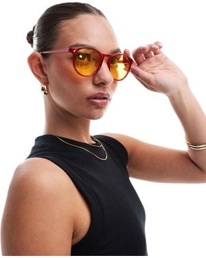 A.J. Morgan – grad school – runde sonnenbrille - Rot
