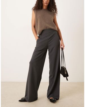 Jdy Wide Leg Tailored Pants - Blue