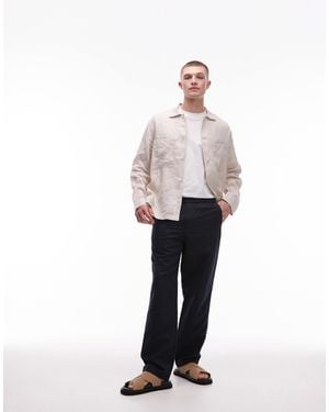 ARKET Linen Blend Pants - White