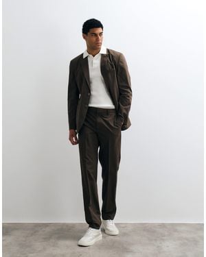 Mango Roma Straight Trouser Co-ord - Brown
