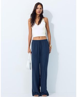 Stradivarius Trousers - Blue