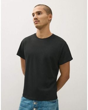 Bershka Short Sleeve T-shirt - Black
