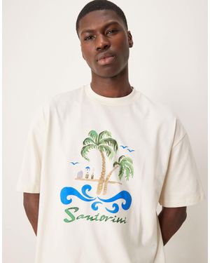 ASOS – oversize-t-shirt - Weiß