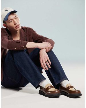 ASOS Mocassini Marroni E Con Dettaglio - Blu