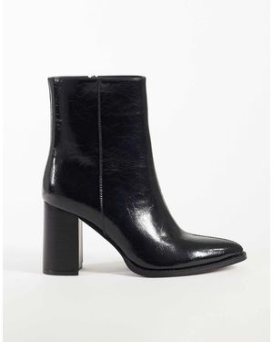 Threadbare Spitze stiefelette mit absatz - Schwarz