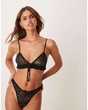 Free People Bralette Triangular Gia De - Marrón