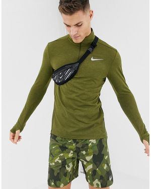 Nike Half Zip Sweat In Khaki 928557-395 - Green