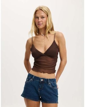 Cotton On Micro Low Denim Short - Blue