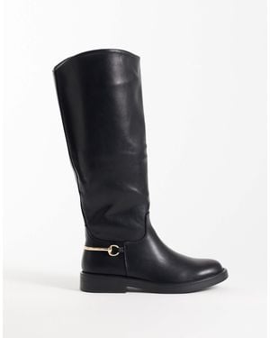 SIMMI Simmi london garnet kniehohe stiefel mit horsebit-detail - Schwarz