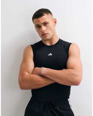 adidas Originals Adidas Training Techfit Fitted Vest - Black