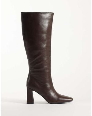 Raid Emarra Block Heel Knee Boots - Brown