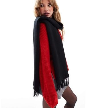 & Other Stories Premium Wool Oversized Scarf - Red