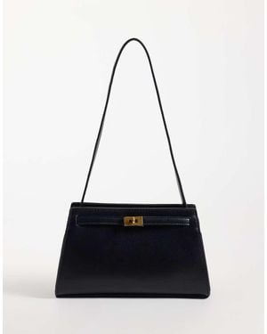 ASOS Lock Detail Shoulder Bag - White