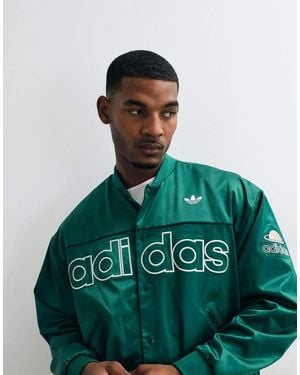 adidas Originals Woven Varsity Jacket - Green