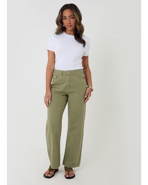 Threadbare Straight Leg Jeans - Green