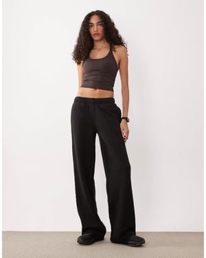 4505 Tall Icon Rest Day Heavyweight 440gsm Cotton Wide Leg Trackies - White