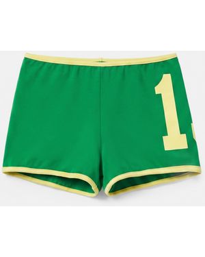 Pull&Bear – gerippte shorts - Grün