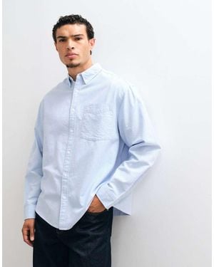 ASOS Oversized Oxford Shirt - Blue