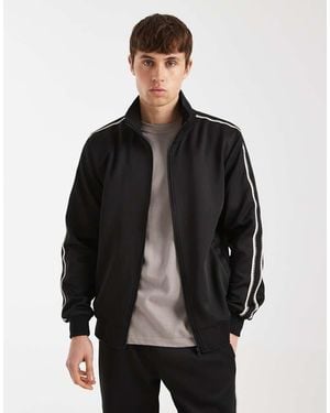 Redefined Rebel Payton Zip Sweatshirt Co-ord - Black