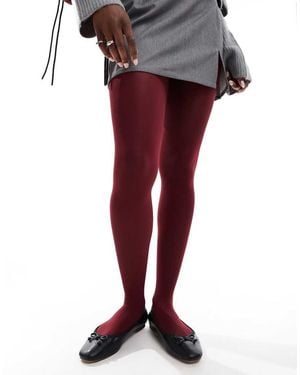Accessorize Collant Bordeaux 40 Denari - Rosso