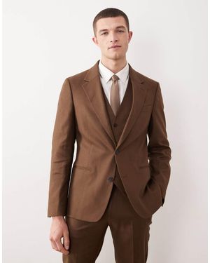 ASOS Skinny Suit Jacket - Brown
