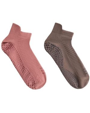 Oysho – yoga- und pilates-sneaker-socken aus polyamid-mix - Pink