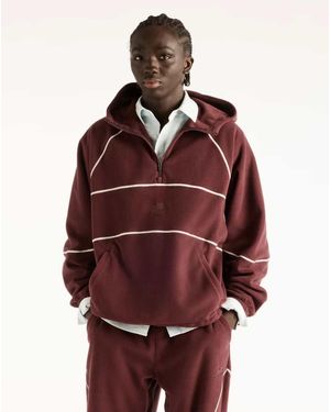 New Balance Trackside Polar Fleece Hoodie - Red