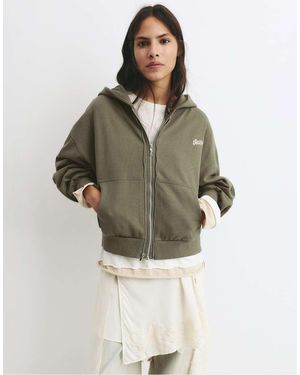 Pull&Bear Double Zip Hoodie - Multicolour