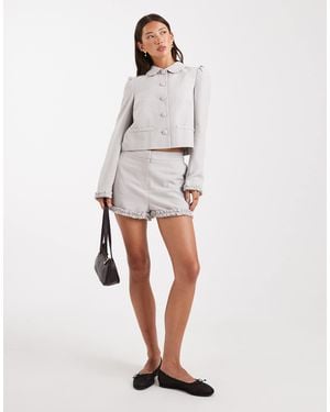 Miss Selfridge Tailored Shorts - White