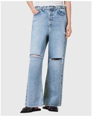 AllSaints Blake Frayed Jeans - Blue