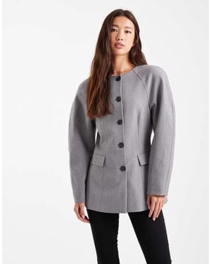ASOS Blazer Accollato Stretto - Grigio