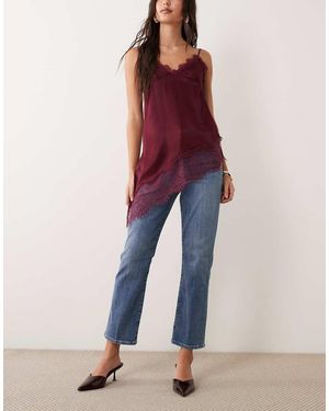 GOOD AMERICAN Vaqueros Rectos Con Lavado Good Legs De - Rojo