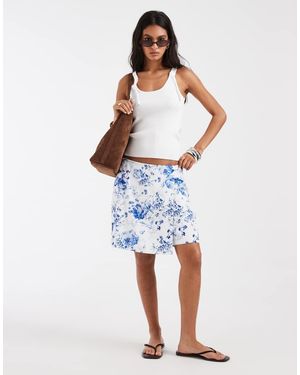 Vero Moda Mid Rise Skort - Blue