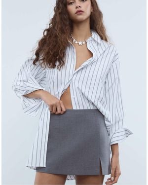 Stradivarius – skort - Grau