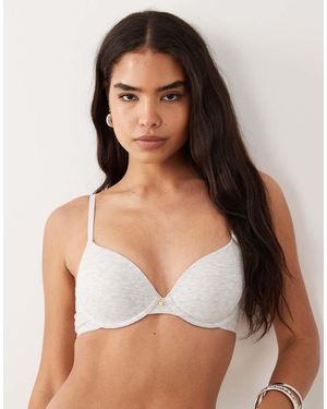 ASOS Geribbelde Voorgevormde T-Shirt Bh - Meerkleurig