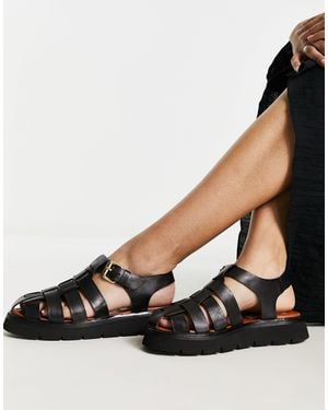 ASRA Poppy Chunky Fisherman Sandals - Black